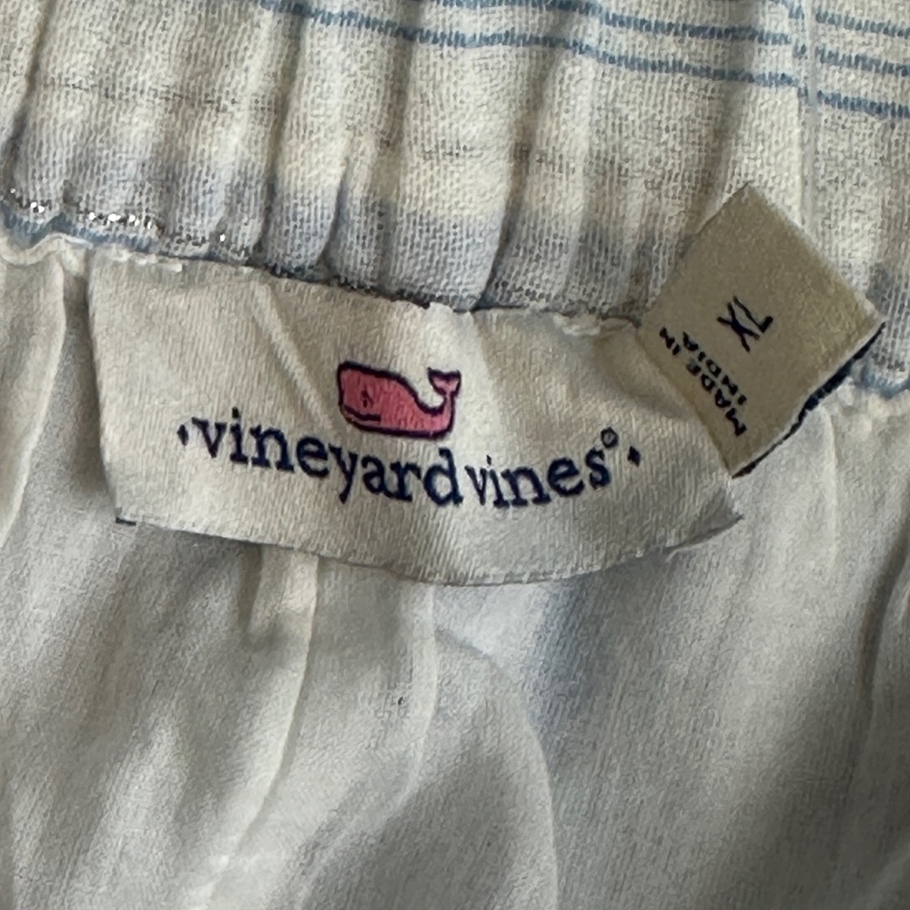 Vineyard Vines  Women Wide Leg  pants in Blue and White Stripes Size XL - Picture 8 of 11